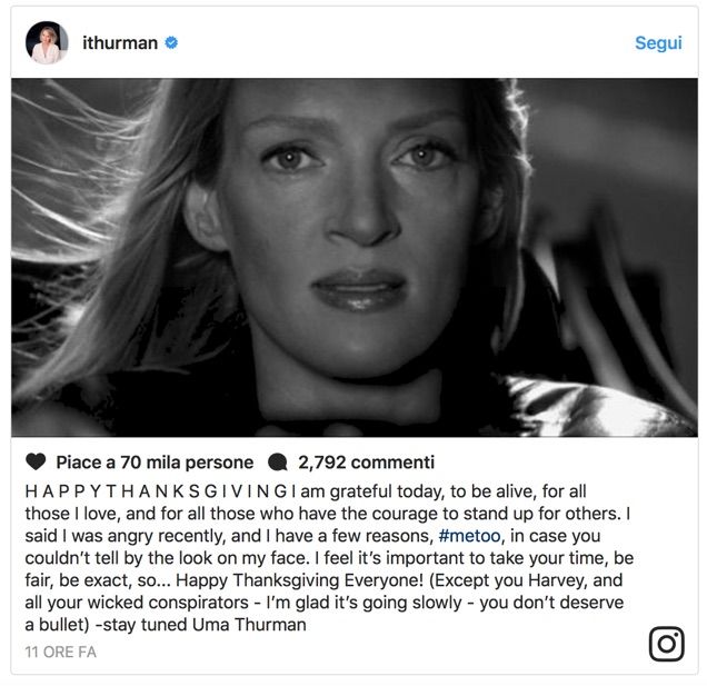 Uma Thurman come Kill Bill: